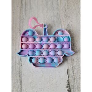 MGA pink blue fidget bubble pop keychain‎ toy figure